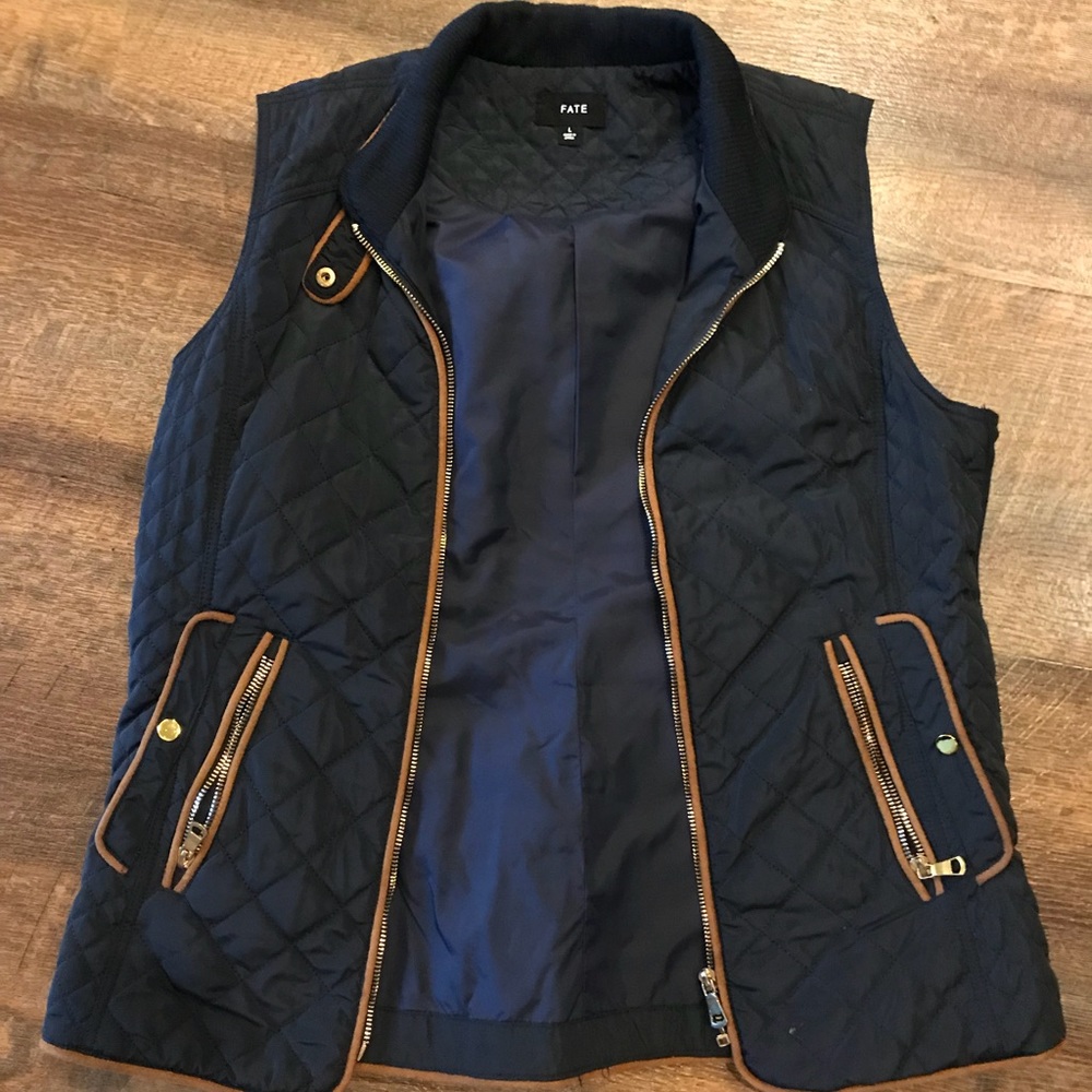 Navy blue vest with gold trimmings